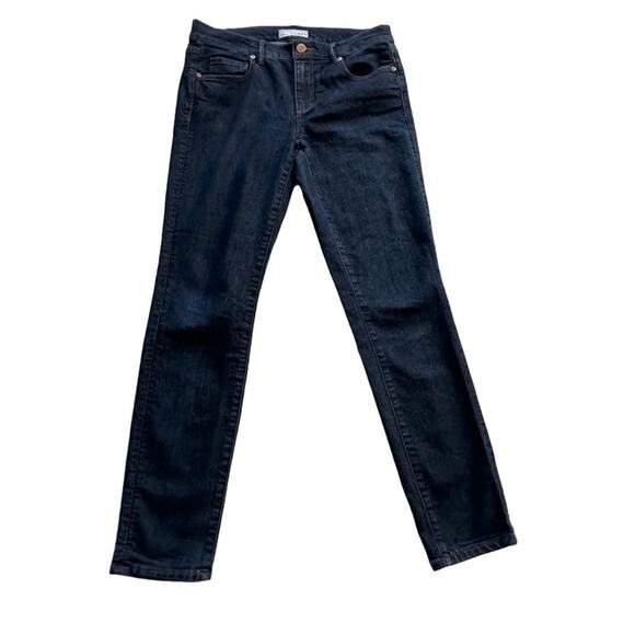Loft Jeans Dark Wash Mid Rise Modern Skinny Fit Denim Jeans Size 4 - Picture 12 of 12